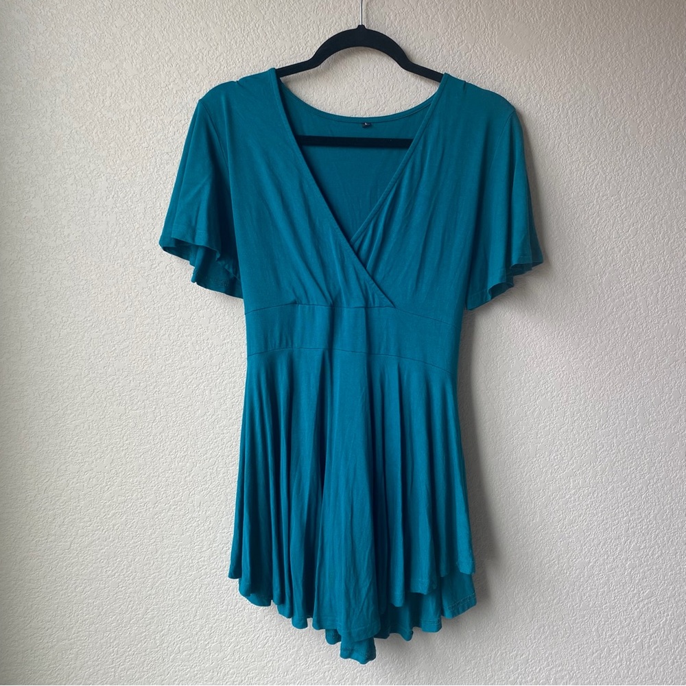 Surplice V Neck Top Large